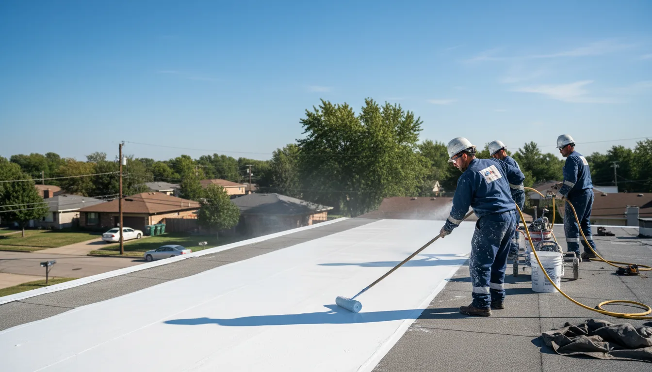 Commercial roof coating in Worthington, IA near me